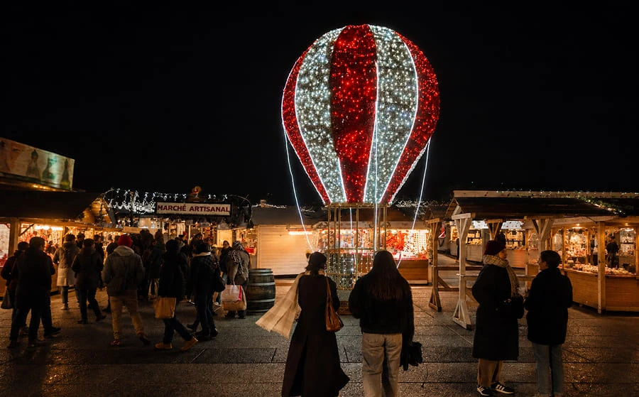 Montgolfière lumineuse